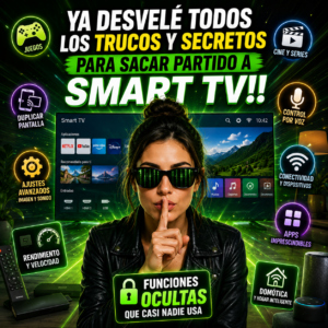 Guía visual para sacar partido a Smart TV mediante aplicaciones, ajustes y accesorios