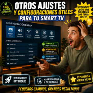 Menú de Configuración Rápida Smart TV con funciones avanzadas de personalización