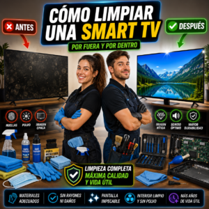 Guía para Cómo Limpiar una Smart TV Correctamente