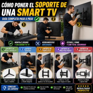 Montaje de la peana o Cómo poner Soportes para TV utilizando la tornillería adecuada