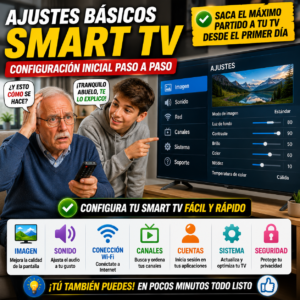 guia y primeras configuraciones basicas y Como Ajustar Smart TV