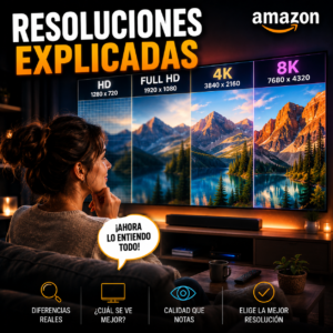 Televisores Toshiba MODELOS a/c350 Comparativa de resoluciones HD Full HD 4K y 8K en televisores Smart TV
