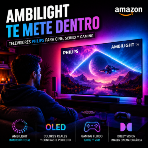 Televisores Toshiba MODELOS a/c350 Televisores Philips Ambilight OLED y 4K para cine en casa y gaming inmersivo