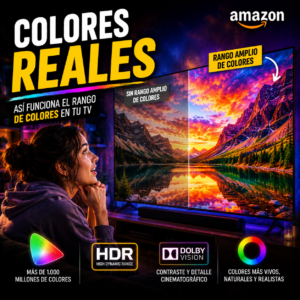 Televisores de Vizio Rango de colores HDR y calidad de imagen en televisores Smart TV OLED y QLED