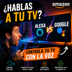 Los Convertidores a SMART TV Asistentes de voz para Smart TV compatibles con Alexa y Google Assistant