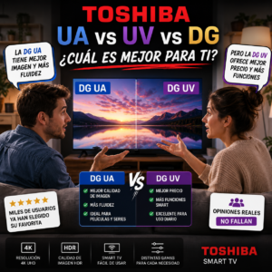 Auriculares y Cascos para oir la Televisión Televisores Toshiba DG UA UV Smart TV con buena relación calidad-precio