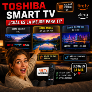 Televisor 4K de XIAOMI A-PRO Televisores Toshiba Smart TV 4K con Fire TV y Alexa para streaming