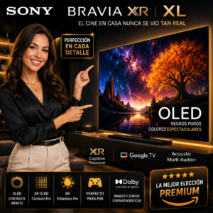 Televisores TOSHIBA Televisores Sony BRAVIA XR XL con HDR premium y experiencia cinematográfica