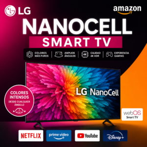 Televisor LG NanoCell Smart TV 4K con tecnología HDR y webOS
