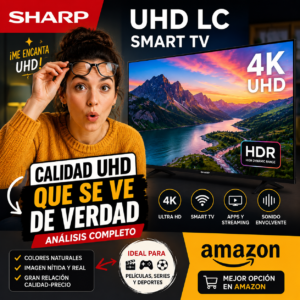 Televisiones Xiomi Sharp UHD LC Smart TV con resolución 4K Ultra HD y funciones Smart TV