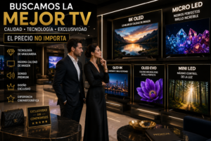Supér-Guía de Televisores SMART smart tv de gama alta mostrando las tecnologías más avanzadas del mercado