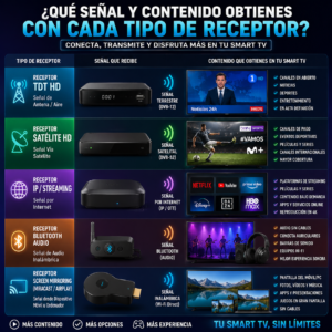 Accesorios transmisores y receptores para Televisión, ampliar la conectividad
