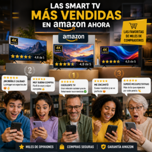 Selección de Smart TV más vendidas y populares entre los compradores